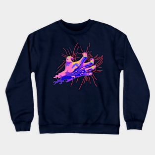 artist hand up Crewneck Sweatshirt